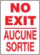 NO EXIT (BILINGUAL FRENCH - AUCUNE SORTIE)