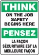 think On The Job Safety Begins Here