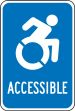 New York Specific Handicapped Parking Sign: Accessible