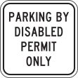 (FLORIDA) PARKING BY DISABLE PERMIT ONLY