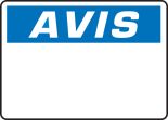 AVIS BLANK (FRENCH)