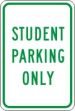 STUDENT PARKING ONLY