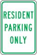 RESIDENT PARKING ONLY