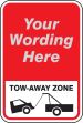 ___ TOW-AWAY ZONE (W/GRAPHIC)