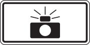(TRAFFIC LAWS PHOTO ENFORCED -GRAPHIC PLAQUE)