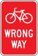 Traffic Sign, Legend: WRONG WAY