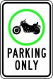 (MOTORCYCLE IMAGE) PARKING ONLY
