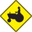 (TRACTOR CROSSING PICTORIAL)