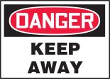 Safety Label, Header: DANGER, Legend: KEEP AWAY