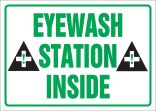 Safety Label: Eyewash Station Inside