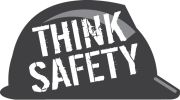 Hard Hat Stickers: Think Safety