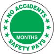 NO ACCIDENTS SAFETY PAYS ___ MONTHS