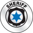 hard hat reflective stickers SHERIFF