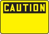 Safety Label, Header: CAUTION, Legend: OSHA Caution Safety Label: (Blank)