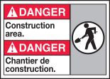 DANGER CONSTRUCTION AREA (W/GRAPHIC)