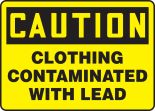 CLOTHING CONTAMINATED WITH LEAD