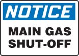 MAIN GAS SHUT-OFF