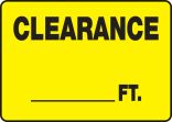 CLEARANCE ___ FT.