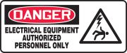 ELECTRICAL EQUIPMENT AUTHORIZED PERSONNEL ONLY (W/GRAPHIC)