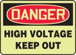HIGH VOLTAGE KEEP OUT (GLOW)
