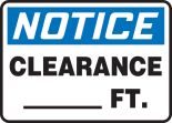 CLEARANCE ____FT.