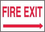 FIRE EXIT (ARROW RIGHT)