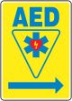 AED ---> (RIGHT ARROW) (W/GRAPHIC)
