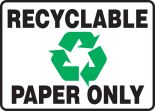 RECYCLABLE PAPER ONLY (W/GRAPHIC)