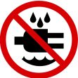 Safety Sign, Legend: (DO NOT EXPOSE TO WATER)