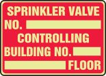 SPRINKLER VALVE NO. _____ CONTROLLING BUILDING NO._____ _____FLOOR