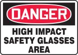 HIGH IMPACT SAFETY GLASSES AREA
