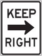 KEEP RIGHT (ARROW)