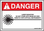 LASER RADIATION DO NOT STARE INTO BEAM OR VIEW DIRECTLY WITH OPTICAL INSTRUMENTS CLASS 3R LASER (W/GRAPHIC)