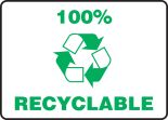 100% RECYCLABLE (W/GRAPHIC)