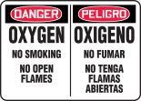 OXYGEN NO SMOKING NO OPEN FLAMES (BILINGUAL)