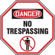 DANGER NO TRESPASSING (W/GRAPHIC)
