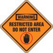WARNING RESTRICTED AREA DO NOT ENTER (W/GRAPHIC)
