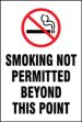 SMOKING NOT PERMITTED BEYOND THIS POINT W/GRAPHIC (UTAH)