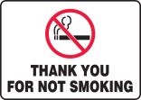 THANK YOU FOR NOT SMOKING (W/GRAPHIC)