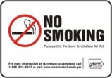 NO SMOKING PURSUANT TO THE IOWA SMOKEFREE AIR ACT ...