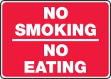 NO SMOKING NO EATING