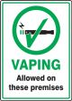 Vaping Allowed On These Premises