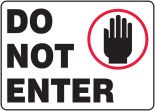 SIGN PAD - DO NOT ENTER (w/graphic)