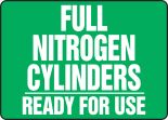 FULL NITROGEN CYLINDERS READY FOR USE