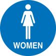 Safety Sign, Legend: WOMEN (W/GRAPHIC)