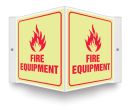 Safety Sign, Legend: FIRE EQUIPMENT