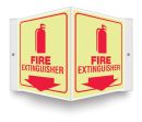 Safety Sign, Legend: FIRE EXTINGUISHER