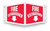 Safety Sign, Legend: FIRE EXTINGUISHER (ARROW)