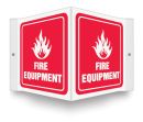 Safety Sign, Legend: FIRE EQUIPMENT W/GRAPHIC