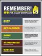 Plant & Facility, Legend: REMEMBER! 5S FOR A LEAN WORKPLACE...